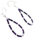 Sugilite Sterling Silver Bead Hook Dangle Earrings AX100032